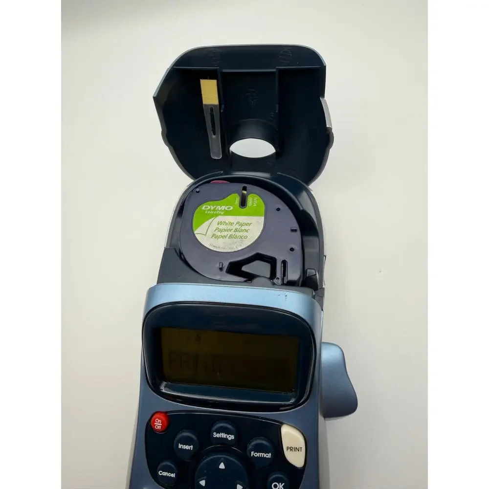 DYMO LetraTag LT-100H Handheld Label Maker Tested Working with 2 Tape Refills